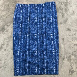 RipSkirt Rip Skirt Hawaii Wrap Skirt Maxi Long Women's XXL XX-Large Blue Floral